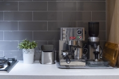 close up coffee maker of counter