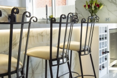 back of antigue kitchn dinning chairs