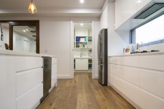 wide shot of kitchen renovation