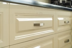 close up of creme drawer